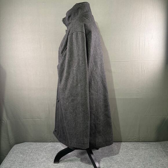 Joseph Abboud Coat Men’s M Wool Blend Jacket Formal Button Up Double Zip Gray - Picture 2 of 13